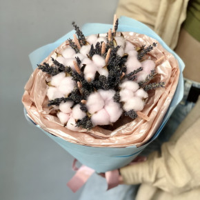 Букет из сухоцветов Лаванда Pink