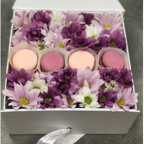 Коробочка macarons Розовое настроение